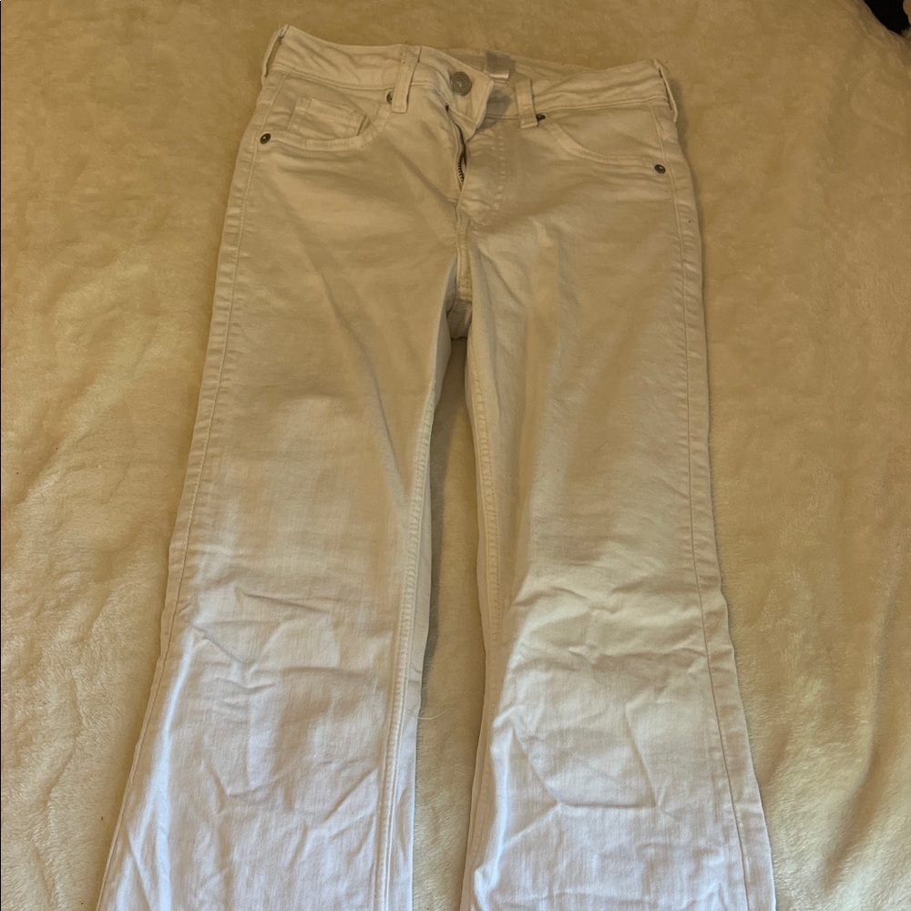 H&M Cream Flare & Wide Leg Women's Jeans